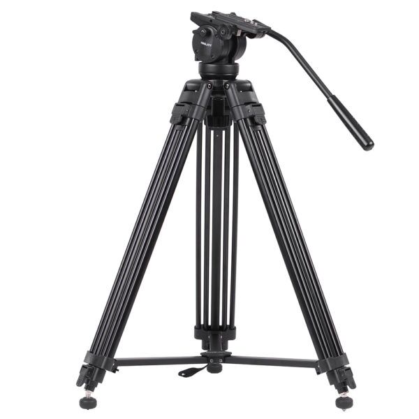 HTB1hZIPJFXXXXX7XXXXq6xXFXXXH-600x600-1.jpg Kingjoy VT-2500 Professional Video Tripod with Fluid Video Head - Image 1