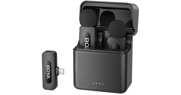 BOYA BY-V3 DUAL WIRELESS MICROPHONE (FOR iOS ONLY) BOYA BY-V3 DUAL WIRELESS MICROPHONE (FOR iOS ONLY)