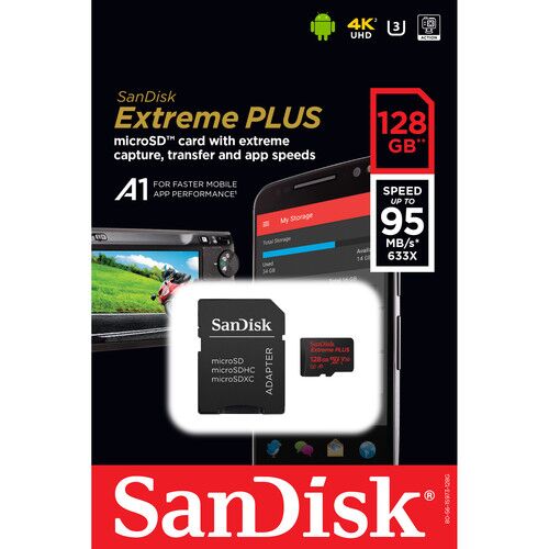 1485962121000_IMG_745549-1.jpg SanDisk 128GB Extreme PLUS UHS-I microSDXC Memory Card - Image 1