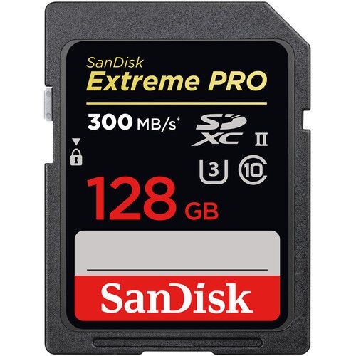 SanDisk 128GB Extreme PRO UHS-II SDXC Memory Card 300mb/Sec - Image 1