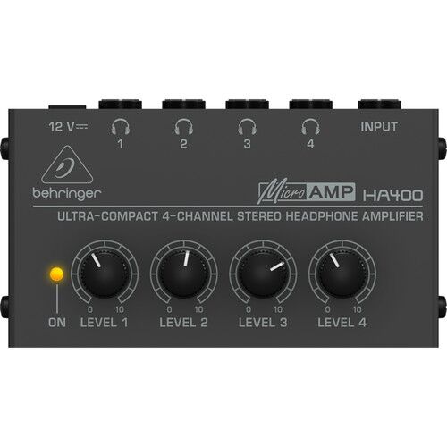Behringer MicroAMP HA-400 Headphone Amplifier - Image 1