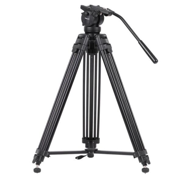 Kingjoy VT-2500 Professional Video Tripod with Fluid Video Head - Image 1