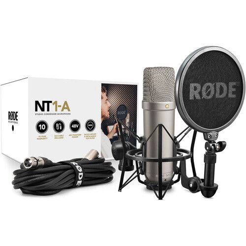 Rode_NT1_A_NT1_A_CVRS_Complete_Vocal_1592827530_651939.jpg Rode NT1-A Large-Diaphragm Condenser Microphone - Image 1