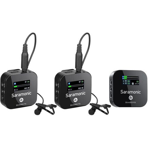 Saramonic Blink 900 B2 2-Person Digital Camera-Mount Wireless Omni Lavalier Microphone System - Image 1