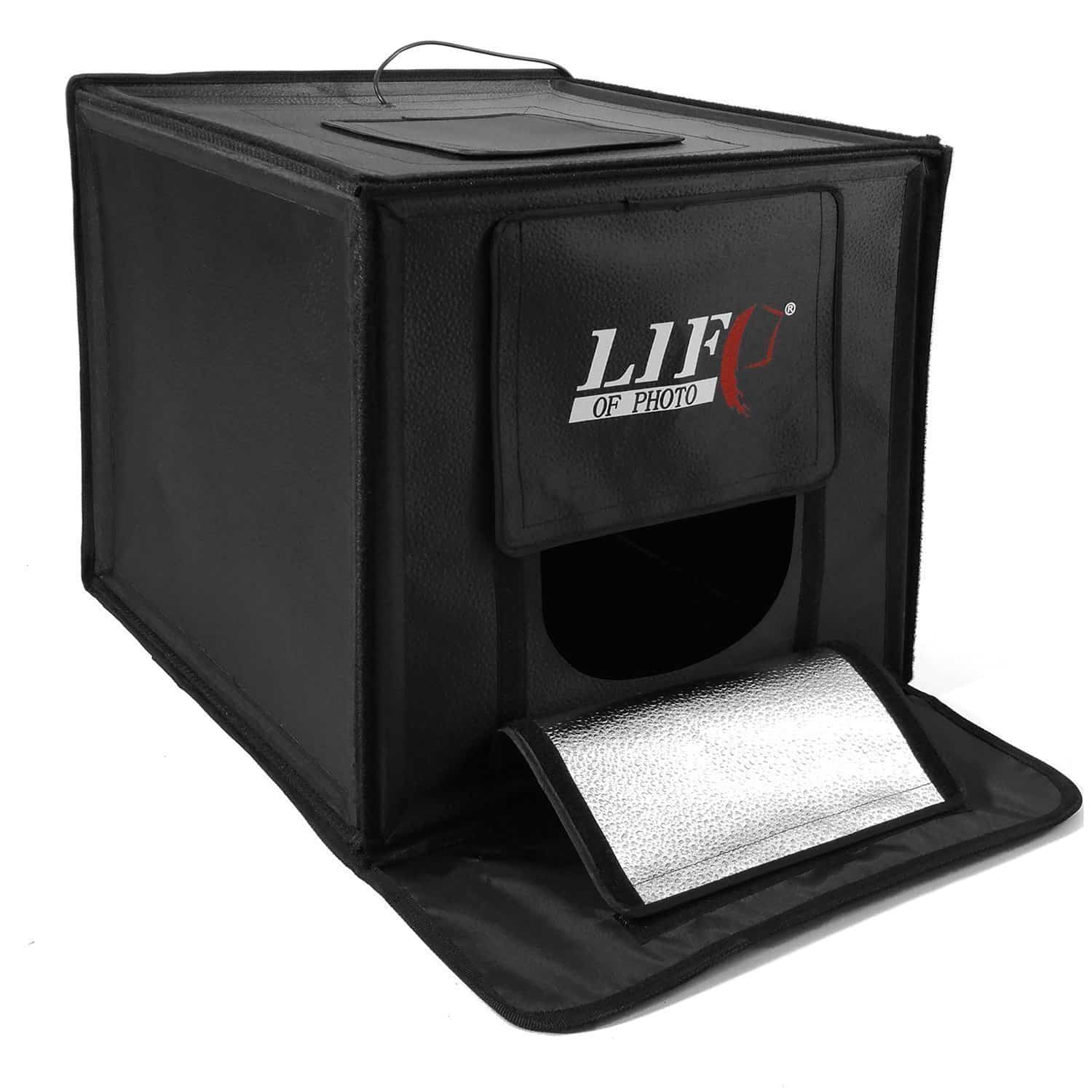 71Wm09yYmtL._SL1500_.jpg LED Mini Photo Tent Life of Photo LFV-660 70x70 - Image 1