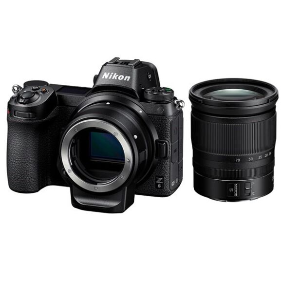 Nikon Z 6 Mirrorless Digital Camera with 24-70mm Lens and FTZ Mount Adapter Kit - Image 1