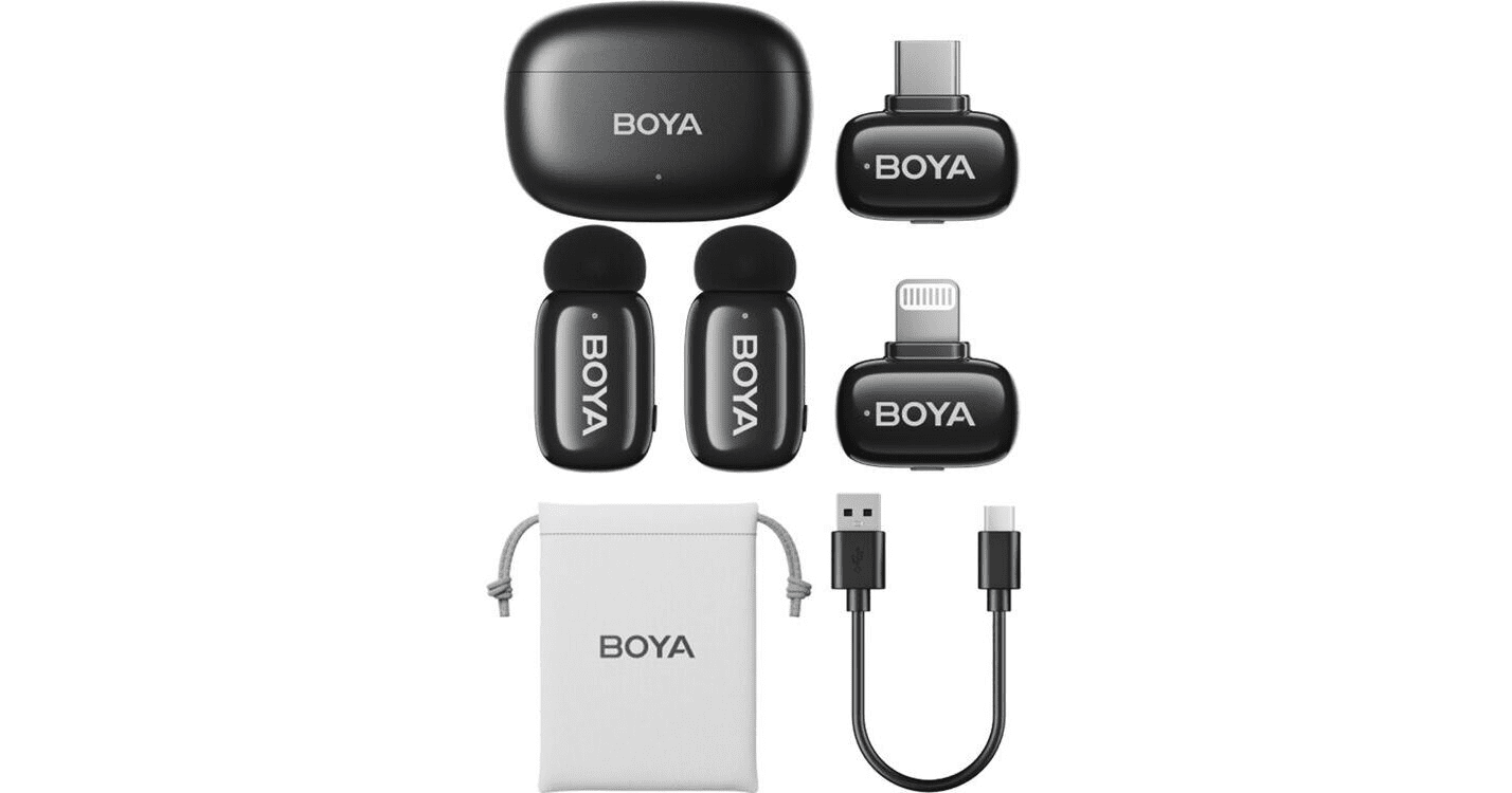 BOYA MINI 12 (FOR iOS + TYPE-C) DUAL WIRELESS MICROPHONE