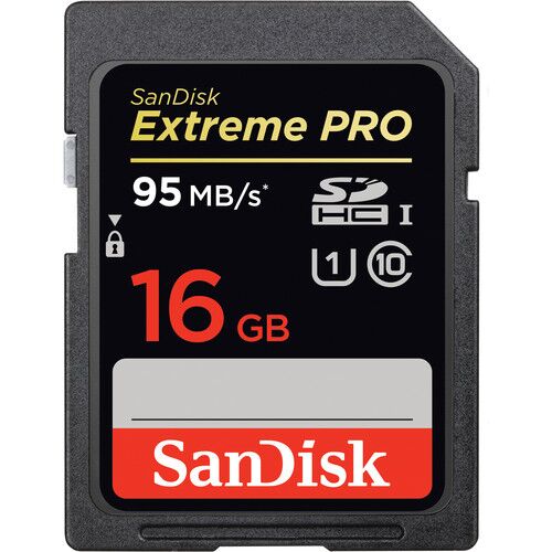 SanDisk 16GB SDHC Memory Card Extreme Pro 95mb/sec - Image 1