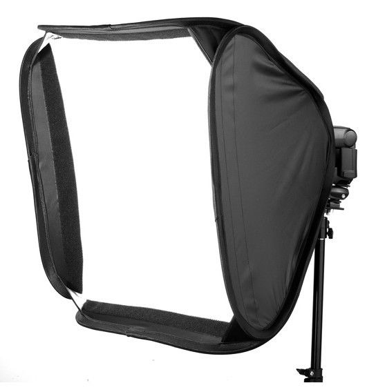 Soft Box 80?80 with Flash Holder & Bracket - Image 1