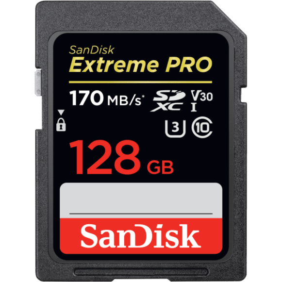 SANDISK EXTREME PRO SDXC UHS-I 128gb 170MB/s Memory Card - Image 1