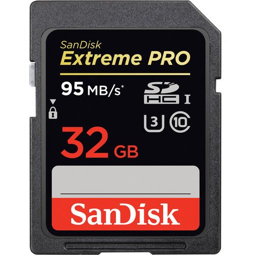 SanDisk 32GB SDHC Memory Card Extreme Pro 95mb/sec - Image 1
