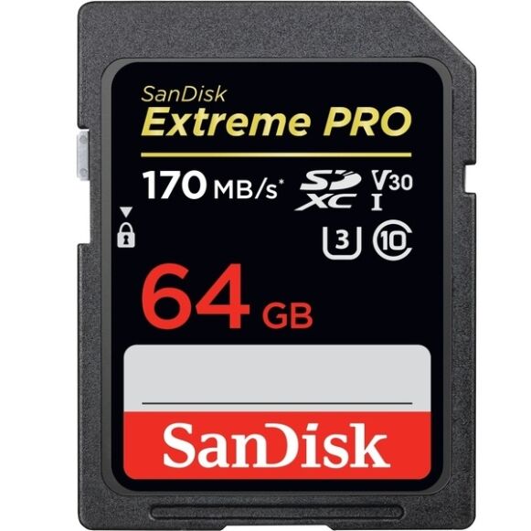 SANDISK EXTREME PRO SDXC UHS-I 64gb 170MB/s Memory Card - Image 1
