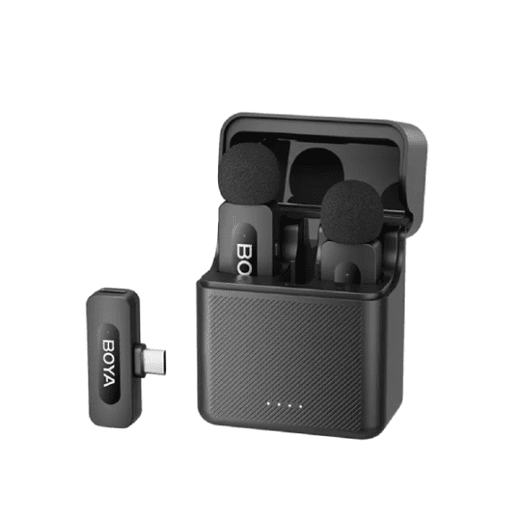 BOYA BY-V30 2.4 GHz Dual-Channel Wireless Microphone with Charging Case For Andriod Type C With 3 Year Warranty BOYA BY-V30 2.4 GHz Dual-Channel Wireless Microphone with Charging Case For Andriod Type C With 3 Year Warranty