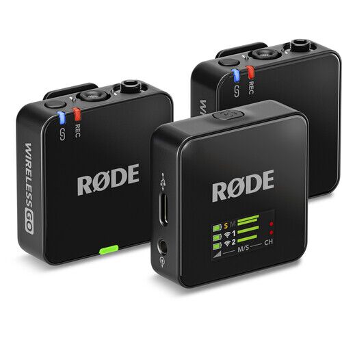 RODE Wireless GO (Gen 3) 2-Person Compact Digital Wireless Microphone System/Recorder (2.4 GHz, Black) - Image 1