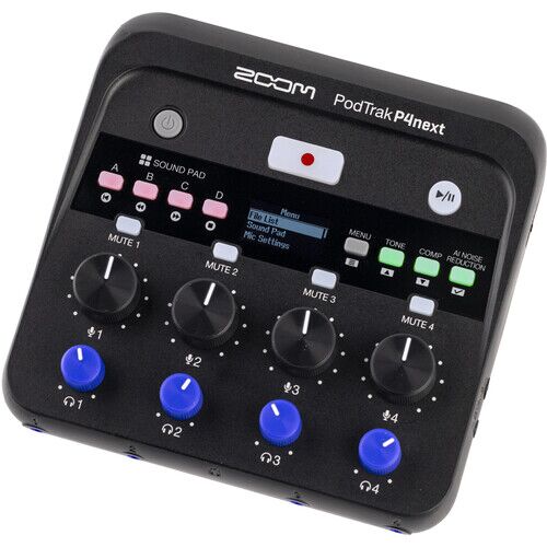 Zoom PodTrak P4next Portable Multitrack Podcast Recorder - Image 1