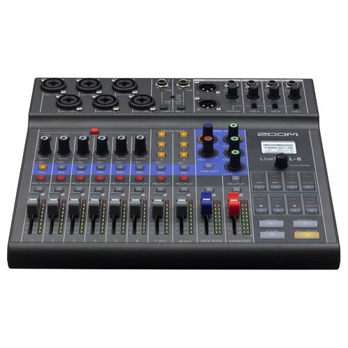 Zoom LiveTrak L-8 Portable 8-Channel Digital Mixer and Multitrack Recorder - Image 1