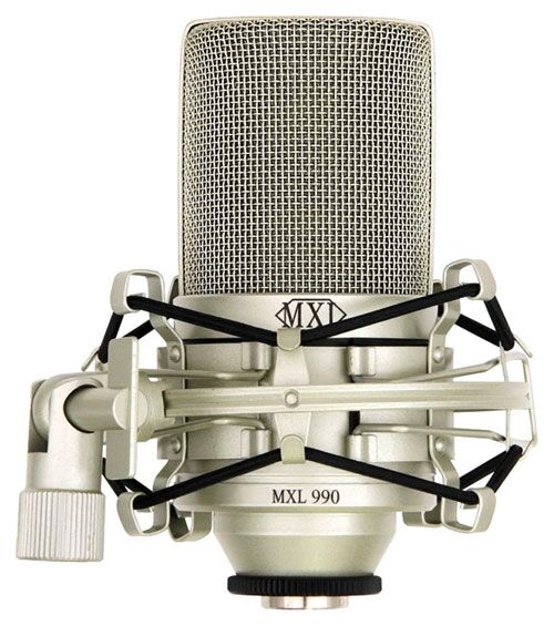 990-Shockmount.jpg MXL 990 Condenser Microphone with Shockmount - Image 1
