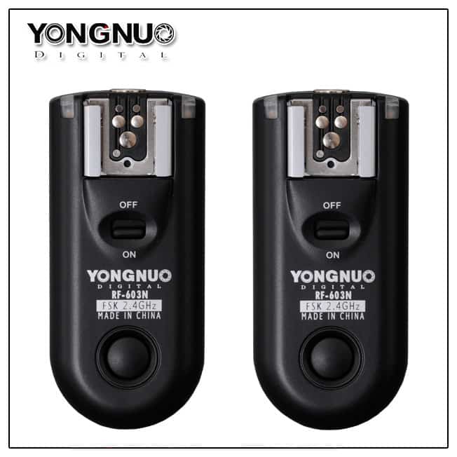 Yongnuo-Wireless-Flash-Sync-Trigger-Remote-Control-RF-603c-for-Canon-Camera-Flash-Model.jpg Yongnuo RF-603 N1 Wireless Flash Trigger for (Nikon) - Image 1
