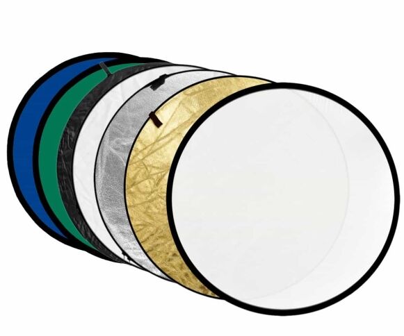 MULTI 110CM COLLAPSIBLE DISC 7-IN-1 PHOTOGRAPHY STUDIO LIGHT DIFFUSER REFLECTOR - Image 1