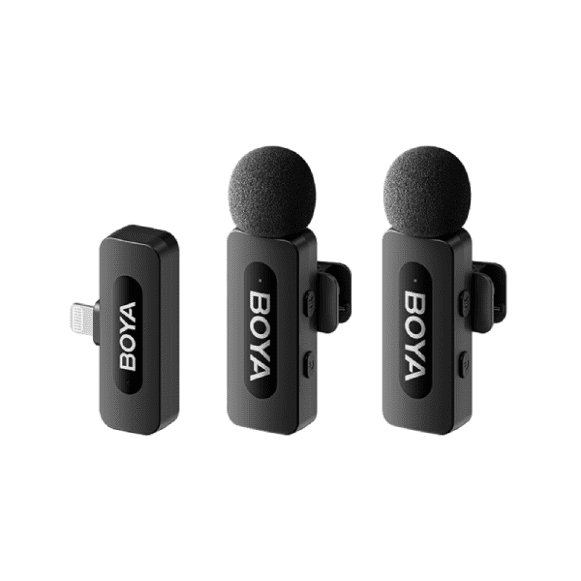 BOYA BY-V2 Ultracompact 2.4GHz Next-Gen Dual-Channel Wireless Microphone For IOS Devices With 3 Year Warranty BOYA BY-V2 Ultracompact 2.4GHz Next-Gen Dual-Channel Wireless Microphone For IOS Devices With 3 Year Warranty