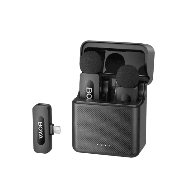 BOYA BY-V3 2.4 GHz Dual-Channel Wireless Microphone with Charging Case For I Phone With 3 Year Warranty BOYA BY-V3 2.4 GHz Dual-Channel Wireless Microphone with Charging Case For I Phone With 3 Year Warranty