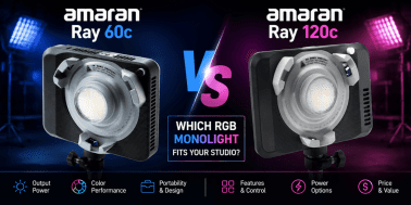 Amaran Ray 60c vs Ray 120c Which RGB Monolight Fits Your Studio